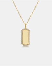 Ania Haie - Ania Haie Gold Sparkling Tag Necklace