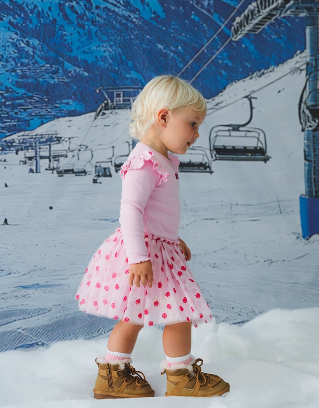 Huxbaby - Rose Emb Tulle Dress - ICONIC EXCLUSIVE - Kids-Teens