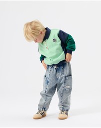 Goldie + Ace - Panelled Relaxed Rugby Sweat Top - Babies-Kids