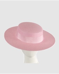 Max Alexander - Pink Boater Hat