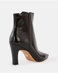 Wittner - Loz Crinkle Patent Leather Ankle Boots