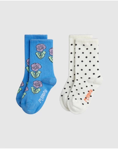 Mini Rodini - Violas 2-Pack Socks