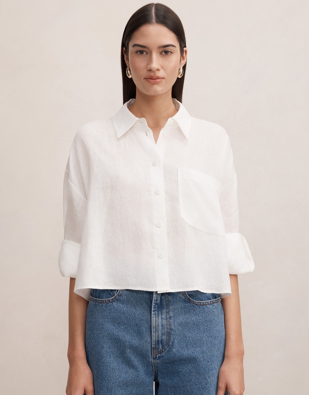 Forever New - Bowie Cropped Shirt