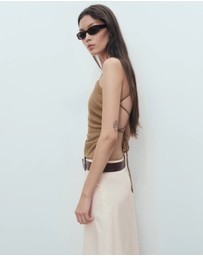 M.N.G - Open Back Cotton Top