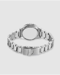 Maxum - Liberty Black Dial With Silver Tone Bracelet & Case