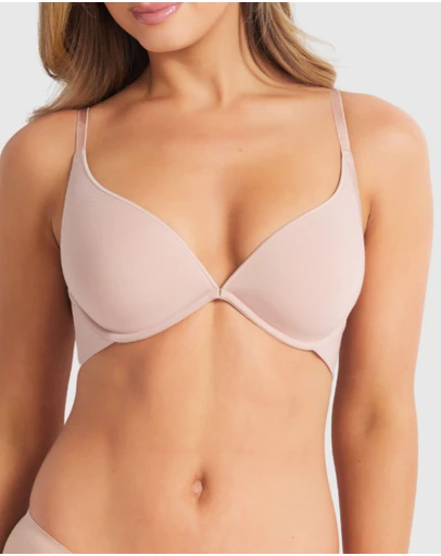 Fine Lines - Cotton Plunge Bra