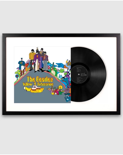 iWorld - Framed The Beatles - Yellow Submarine - Vinyl Album Art