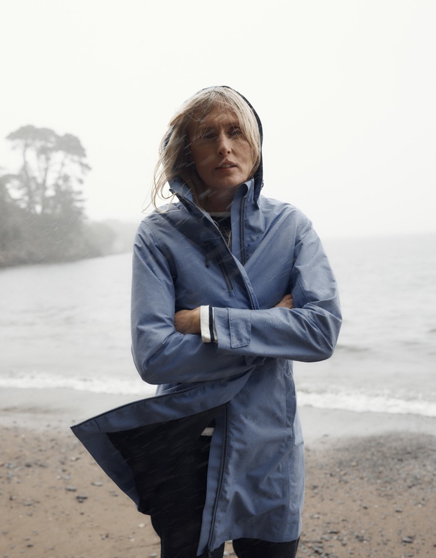 Seasalt - Seasalt Cornwall Blue Coverack Waterproof Coat