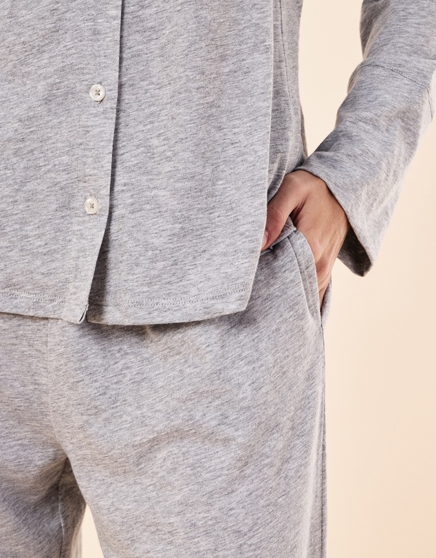 Papinelle - Jada Organic Cotton Knit Button Front PJ