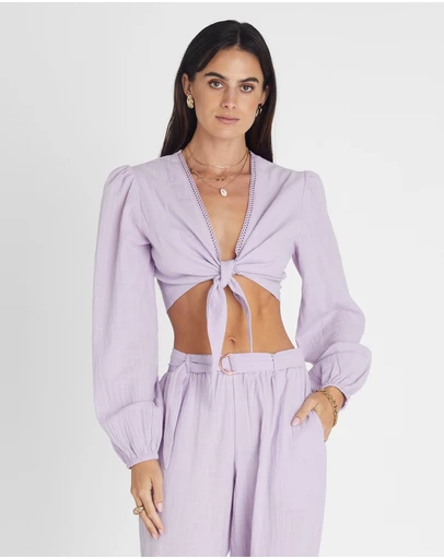 Heaven Australia - Amethyst Long Sleeve Crop