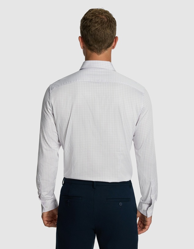 yd. - Forbes Check Bamboo Slim Shirt