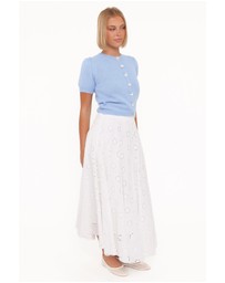 Petal & Pup - Varia Eyelet Maxi Skirt - White