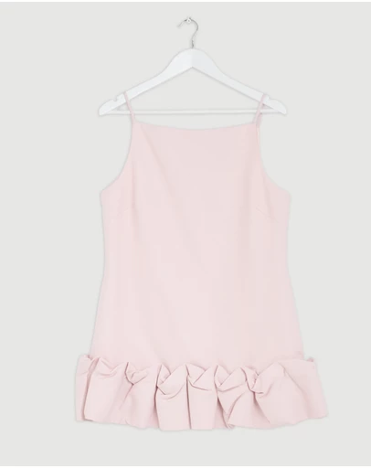 Revibe - Repaired Shona Joy Otis Bubble Hem Mini Dress - AU 12