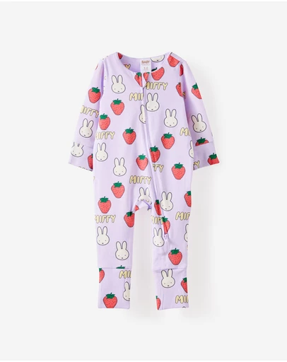 Cotton On Kids - Growie Long Sleeve Zip Romper - License