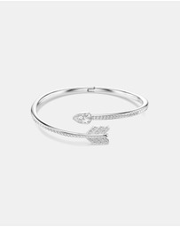 Swarovski - Idyllia Bangle, Mixed Cuts, Arrow, White, Rhodium Plated