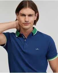 Oxford - Cam Contrast Collar Pique Polo