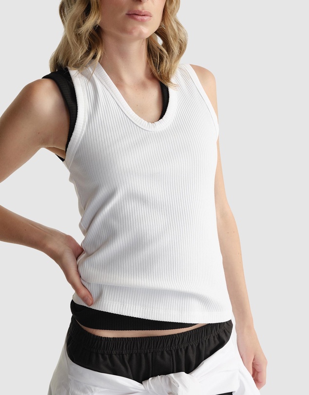 Decjuba - D-Luxe Ribbed Scoop Tank