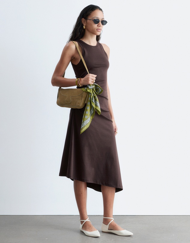 & Other Stories - Ruche Asymmetric Midi Dress