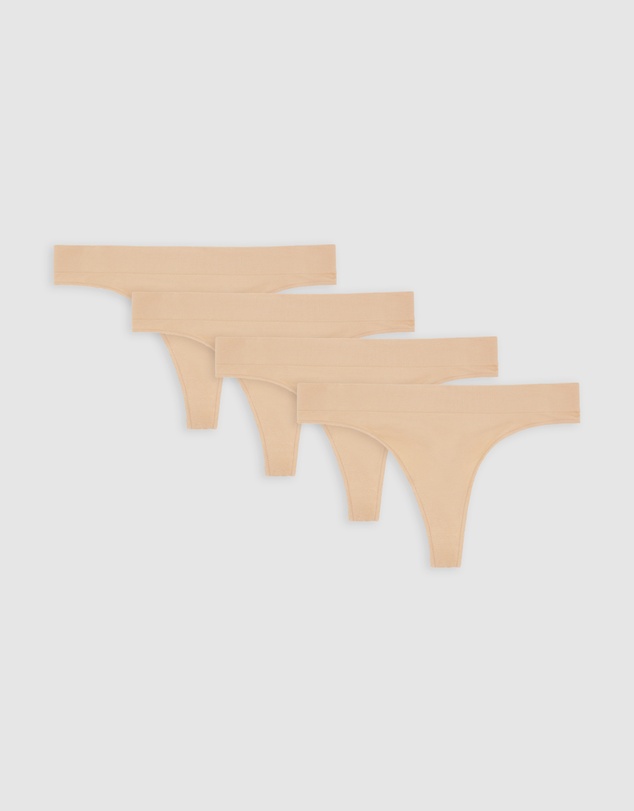 Ambra - 4 Pack Bare Essentials Recycled Nylon G String