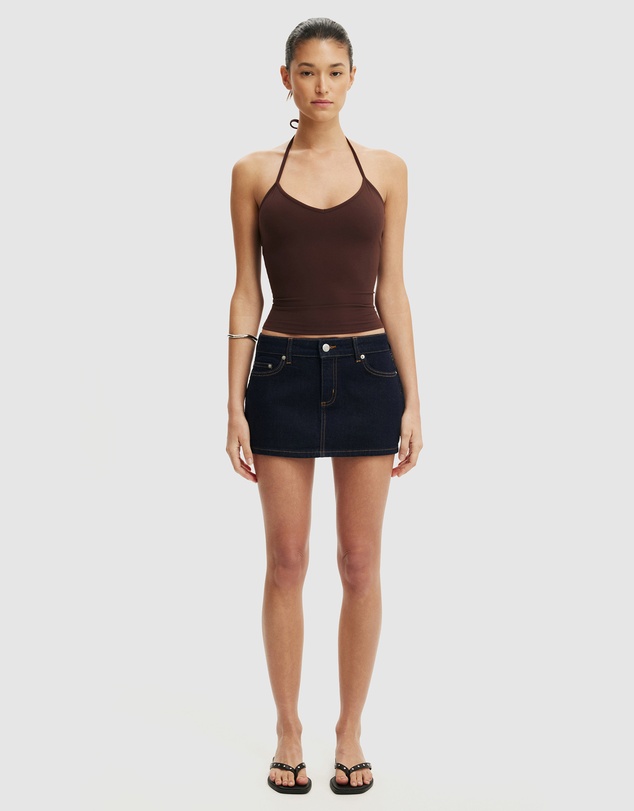 Cotton On - Micro Low Denim Skirt