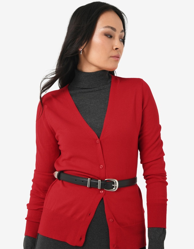 Forcast - Nicolette V-Neck Knit Cardigan