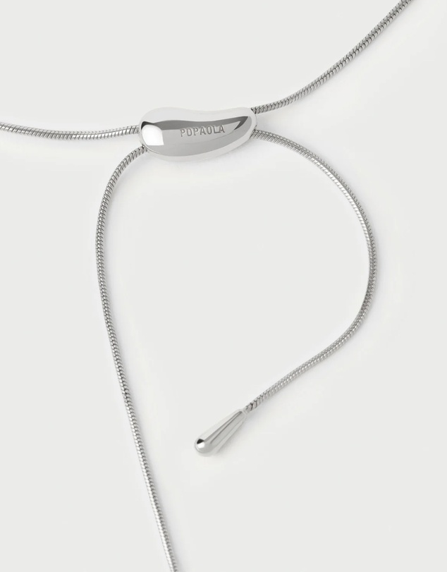 PDPAOLA - Rodeo Silver Slider Necklace