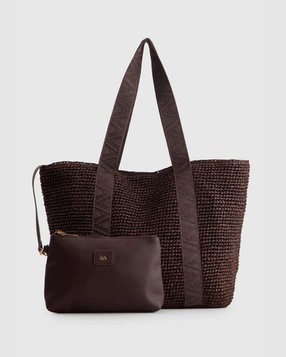 AYA - Fallon Large Straw Tote Bag