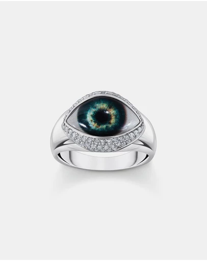 THOMAS SABO - Ring with all-seeing eye with zirconia