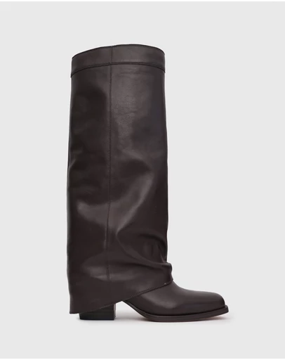 Betts - Winnie Leather Cuffed Knee Boots