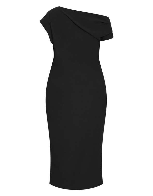 City Chic - Plus size Sassy Off Shoulder Dress - black