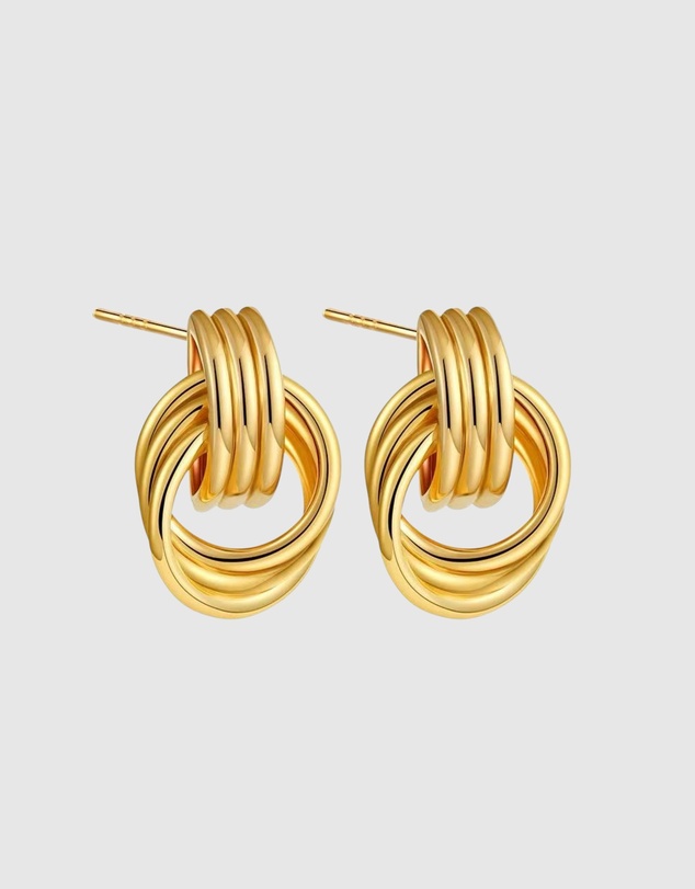 Honey and Beau - Golden Loop Earrings