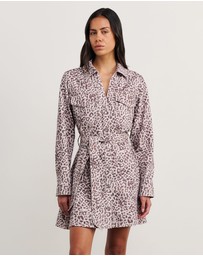 Jag - Leopard Denim Dress
