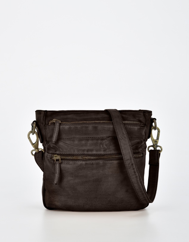 Cobb & Co - Mawson Washed Leather Multiple Pocket Crossbody