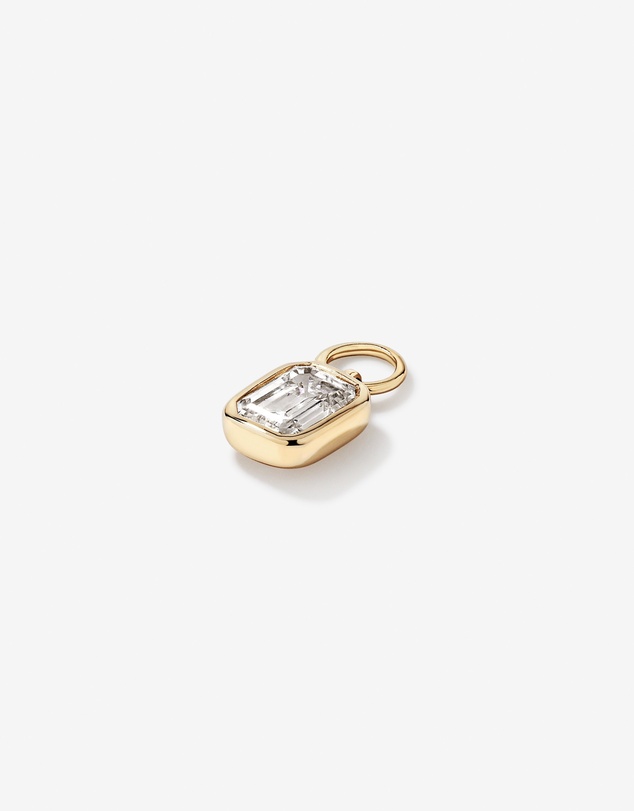 Michael Hill - Emerald-Cut Laboratory-Grown Diamond Single Earring Charm with 0.30 Carat TW in 10kt Yellow Gold