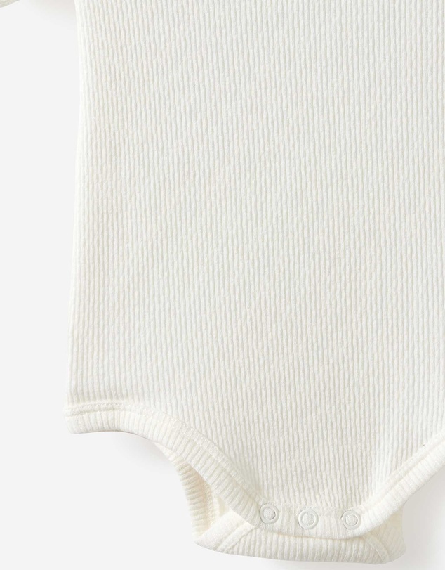Cotton On Kids - Organic Pointelle Short Sleeve Bubbysuit