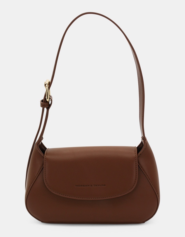 Morgan & Taylor - Kiara Shoulder Bag in Chocolate Brown