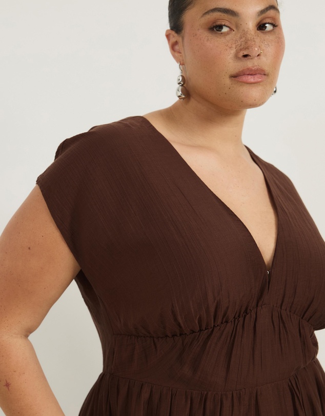 Atmos&Here Curvy - Carys Tie Front Dress