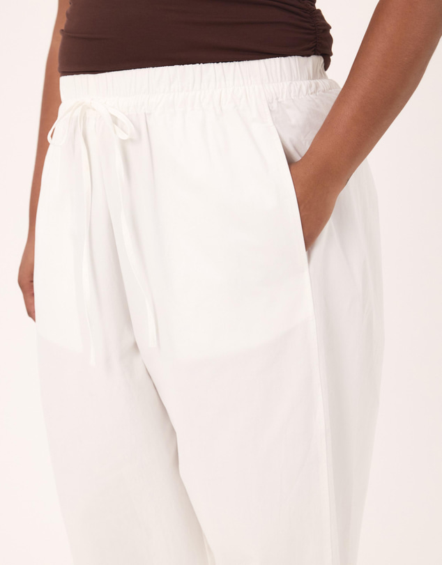 Atmos&Here Curvy - Sienna Cotton Barrel Leg Pants