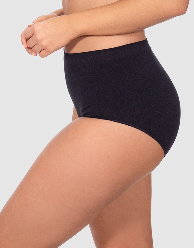 B Free Intimate Apparel - Seamless Cotton Full Briefs - 3 Pack