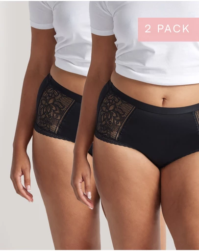 Kayser - 2 Pack Elevated Lace & Micro Full Brief