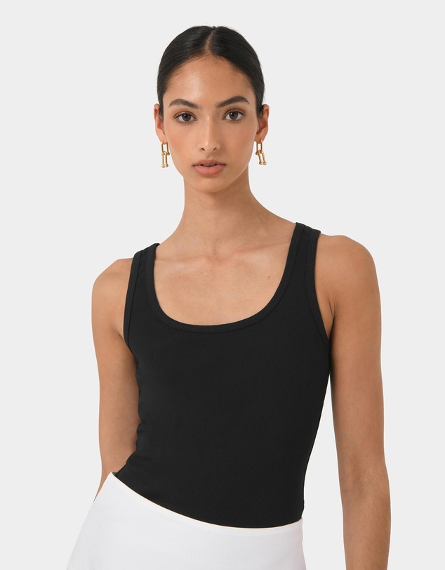 Forcast - Devin Ribbed Singlet Top