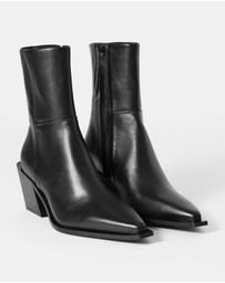 & Other Stories - Sleek Leather Cowboy Boots