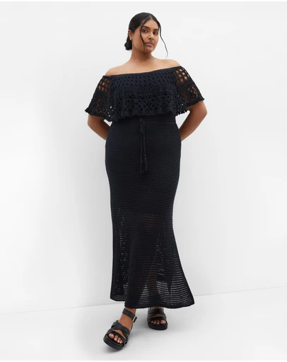 City Chic - Callie Crochet Dress