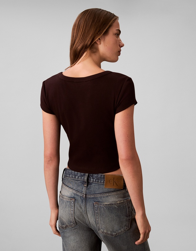 Calvin Klein Jeans - Woven Monogram Logo Slim T-Shirt