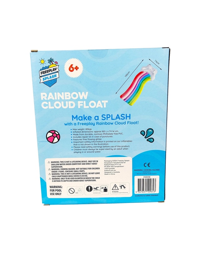 Freeplay Splash - Rainbow Lie-On Float