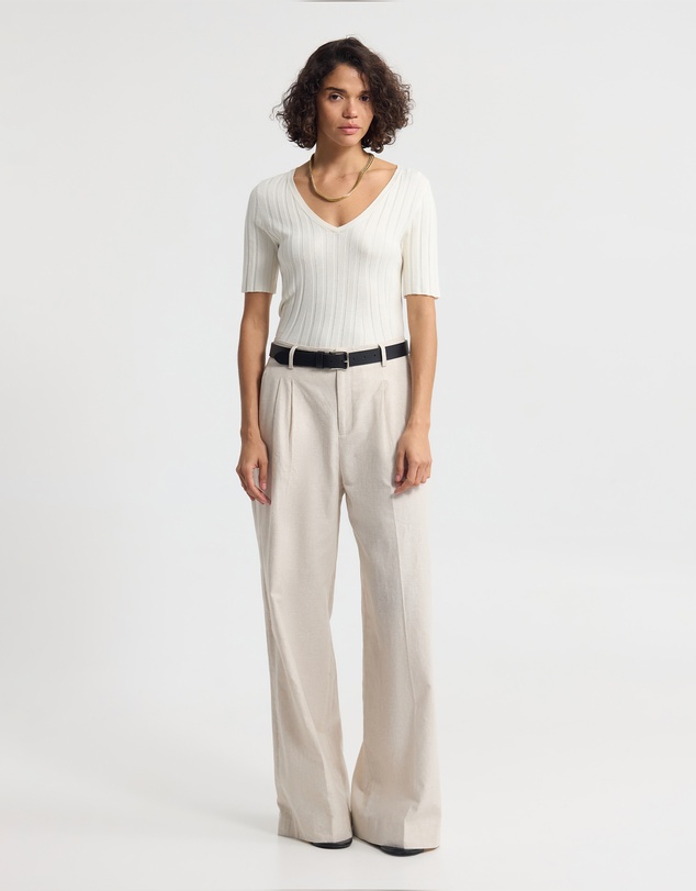 Oxford - Lucy Rib V-Neck Knit