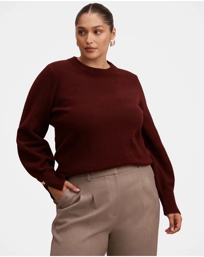 Forever New Curve - Ellie Curve Cuff Detail Sweater