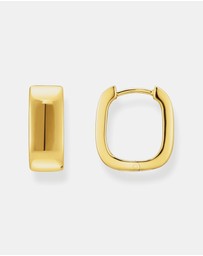 THOMAS SABO - Hoop earrings in angular shape Medium