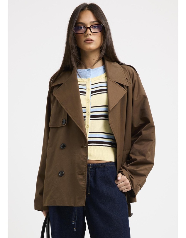 Alice In The Eve - Tessa Cinched Trench Coat