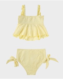 Aqua Blu Kids - Stepping Stones Frill Bikini Set - Kids